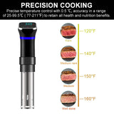 IPX7 Waterproof Vacuum Cook Food Cooking hine, German Original Motor Technology, 1400 Watts, Sous Vide Cooker, Factory Price