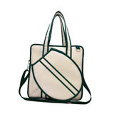 Tennis Tote Bag Canvas for Adults Fitness Professional Storage Sport Handbag