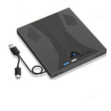 External Blu Ray Drive Burner, Support 100G Disc USB 3.0 and Type-C DVD/CD/BD Player,3D Optical Bluray Drive for Laptop