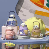 1PC Cartoon High Appearance Level Large Capacity Cute Straw Cup 860ML Temperature Resistance In Hand To Lift Water