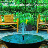 1PC Solar Fountain Pump Kit With Individual Solar Panels For Bird Bath Outdoor Pond Courtyard Garden And Fish Tank