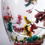1PC True Flower Double Layer Glass Cup with High Beauty and Creative Home Coffee Cup with Grit Glass Cup and Hand Gift