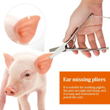 1Pcs Pig Ear Pliers Stainless Steel V-shaped U-clip Plier Clip Ear Pliers  Pig Marker Forceps Easy To Carry And Operate