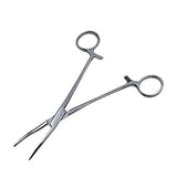 1Pcs Veterinary Pet Hemostat Fishing Forceps Stainless Steel Elbow Hemostat Locking Clamps Tool For Fishing And Farm Pig Sheep
