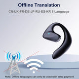 Newest Bluetooth 5.1 Translation Headphones 144 Languages Instant Translate Smart Voice Wireless Music Earphones Translator 2024
