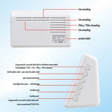 New Digital co2 meter HCHO PM2.5 monitor Hygrothermograph Alarm Clock co2 Tester Air Quality Monitor Formaldehyde Gas Analyzer