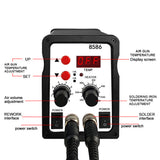 Digital Display Electric Soldering Irons +DIY Hot Air Gun Better SMD Rework Station Electronic Maintenance Tools