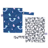 2pcs Diaper Bag Organizer Zippered Safe Healthy Durable Reusable Portable Waterproof Storage Pouch for BabyES075 008