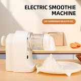 Household Portable Electric Shaved Ice Machine with Smoothie Crusher and Cube Tray