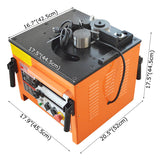 RB-25 Electric Hydraulic Bender Cutter W/ Foot Pedals 1700W 110V Speed 5-6S 6mm-25mm for Bending Rebar Steel Bar