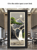 Living room entrance green plant waterproof wall stickers decorative paintings