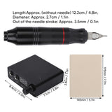 Tattoo Power Supply Kit Adiustable Lightweight Tattoo Machine Pen Kit Sturdy Long Lasting Powerful for Home for Tattoo Artist