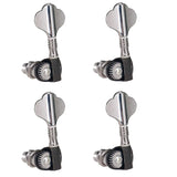 Open Gear Tuners For Guitar Parts hine Heads Tuning Pegs Chrome Bass New Practical