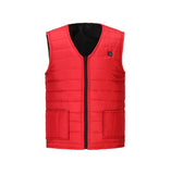 Men autumn smart cotton USB infrared electric heating vest ladies outdoor elastic warmth winter warm jacket