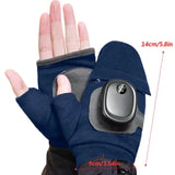Rechargeable Quick Heating Winter Warm Adjustable Electric Heated Gloves Portable Smart Fingerless