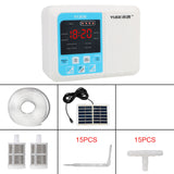 Intelligent Watering Device Garden Drip Irrigation Device Double Pump Controller for Plants Solar Energy Timer System Automatic