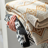 Bohemian Large Shawl Simple Nordic Blankets Acrylic Napping Blanket Sofa Cover Knitted Soft Winter Warm Decor