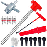 Stem Quickly Replacement Quick Change Tire Vae Core Tool Kit for Replacing Leaking Vaes in SUVs