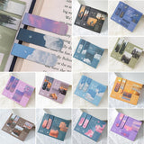 Series Double-sided Magnet Bookmark Romantic Cloud Sky Landscape Magnetic Bookmar Book Lovers for Reading