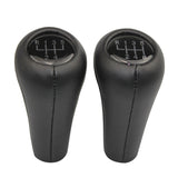 1Pc Car Gear Shift Knob Leather For 1 3 5 6 Series E30 E32 E36 E39 E46 E60 E83 E84 E87 E90 E53 F30 Z5 5/6 Speed X1 X3 X5 M