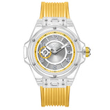 Fashion Watch Men and Women Brand ONOLA Luxury Transparent Plastic  Waterproof Quartz Silicone Men Watches Relojes Para Hombre