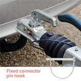 10 Pieces Shaft Locking Safety Coupler Pin 1/4 Inch Diameter in 2 Shapes of Square and Arch (Sier)
