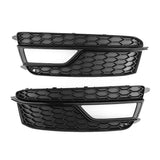 Fog Light Grilles Cover Front Bumper Grill for A5 S5 2013 - 2017 8T0807681K 8T0807682K