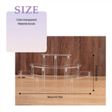 Transparent Removable Acrylic Cake Display Stand for Round Cupcake Holder Bakeware Wedding Birthday Party Decoration