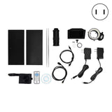 800X 24MP 5in HD Digital Microscope with Metal Stand 130X C Mount Lens Ring Light for Mobile Phone R
