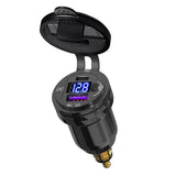 Waterproof Hella Din Plug to ON-Off Switch 30W USB C PD3.0 QC3.0 Quick Charge Voltmeter Ducati Triumph Motorcycle
