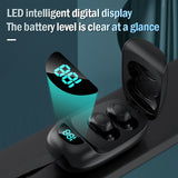 Tws New Wireless Headphones Dual Ear Mini Sport Intelligent Led Digital Display Sports Games Bluetooth 5 Sound