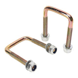 2025 Latest Model 2pcs Golf Cart Leaf Spring U Bolt with Screw Nut Steel Alloy