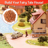 350 Pieces Mini Landscaping Miniature Brick Wall Small Bricks For Dollhouse Garden Parts,1/35 Scale