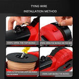Household handheld electric agricultural grape tomato multi-function tying hine