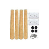 2025 Latest Model Set of 4 Wooden Furniture Legs, 30cm for Tables, Chairs, and