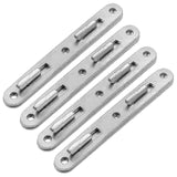 2025 Latest Model Wood Bed Rail Connecting Fittings, 5 Inch Zinc Round Bed Hook,