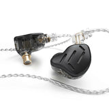 KZ ZAX 16-unit Ring Iron Sport Gaming In-ear Wired Earphone, Standard Version ZAX Standard Version(Black)
