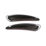 1pair Car Carbon Fiber Front Hood Air Outlet Vent Cover For 2019 2020 2021 2022