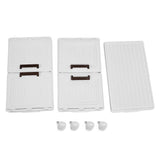 Folding Storage Bin with 4 Wheels PP PET Multi Tier Stackable Storage Container Closet Organizer Box for Bedroom Living Room Medium 2 Layer