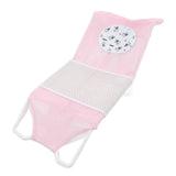 Baby Mesh Bath Cushion Pad Cute Cartoon Safe Ergonomic Newborn Bathtub Support Net Mat for Home Pink