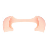 Silicone Shoulder Pad Concealed Soft Elastic Breathable Silicone Anti Slip Shoulder Enhancer for Men Women White Skin Color S
