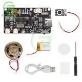 Recordable Sound Module 8M MP3 WAV Button Control Music Voice Player Programmable Board with Speaker for DIY Greeting Card Gift