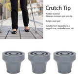 15mm Professional Portable Rubber Accessory for 4 Legged Crutch 0.6 Inch Replacement Cane Tip