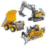 Rc Excavator Children 11 Channels 2.4g 1:20 For Boys Radio Control Dump Truck Bulldozer Electric Car Kids Toys Gift