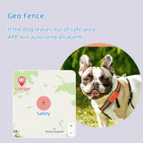 Tracker GPS Electronic Fence Dog Cat Lost Prevention 90-Day Trectory Storage Guard Durable Collar P67 Pet Safety
