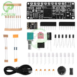 DC5V 5W Pam8406 Speaker Amplifier Board Module Kit Dual Channel Stereo Sound Cord Bt Level Indicator Light Diy Loose Parts