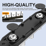 250A 12V Bus Bar Power Distribution Block 12 Volt DC Busbar 4 3/8" Posts 6 x #8 Screws for Marine Automotive RV Solar Wiring