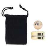 Magnetic Fingertip Gyroscope Toy Round Shaped Reduce Anxiety Keep Focusing Rotating Metal Decompression Toy Yellow