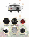 Electric Stove 500W Single Burner Cooktop Compact and Portable Adjustable Temperature Hot Plate White & Black