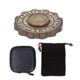 Gear Shaped Fingertip Rotating Toy Brass Anxiety Stress Reduction Ergonomic ADHD Rotation Toy